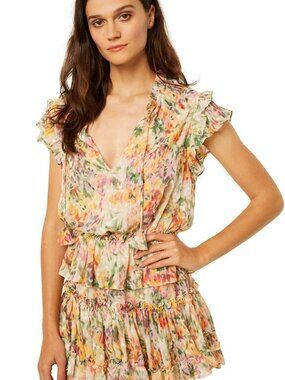 MISA Los Angeles- Mini Lillian Dress- Bahara Floral